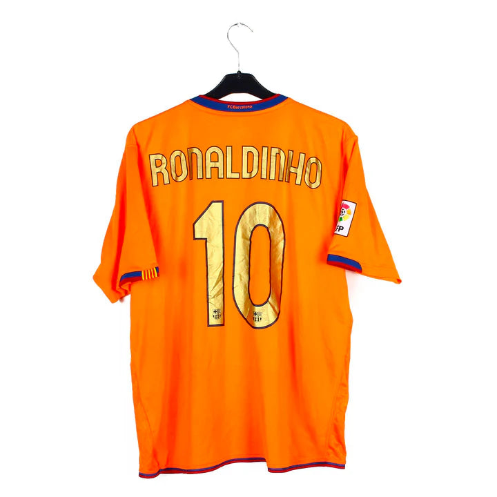 Maillot Vintage FC Barcelone 2006/07 - Officiel Nike, Taille S, Couleur Orange