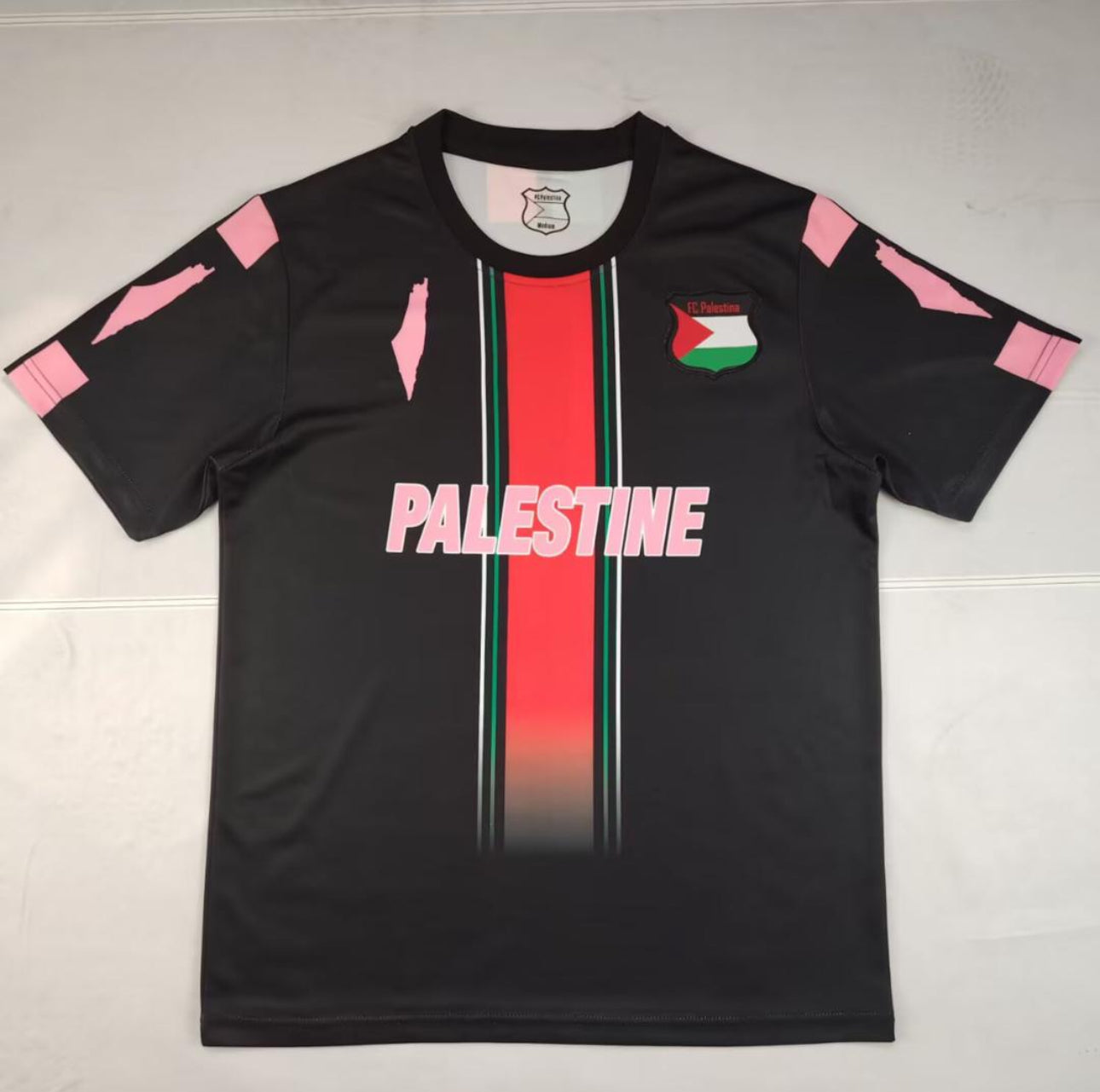 Maillot De Football FC Palestina - Retro Cyan Manches Longues - Édition Fan Version