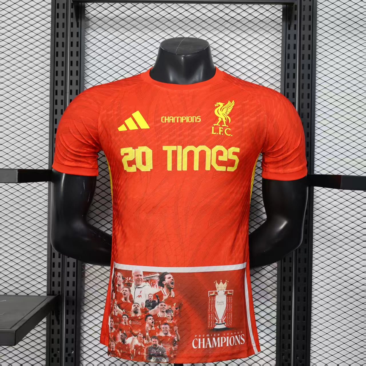 Fanion Vintage Liverpool FC – Premier League – Avant 2000 – Fabrication UK