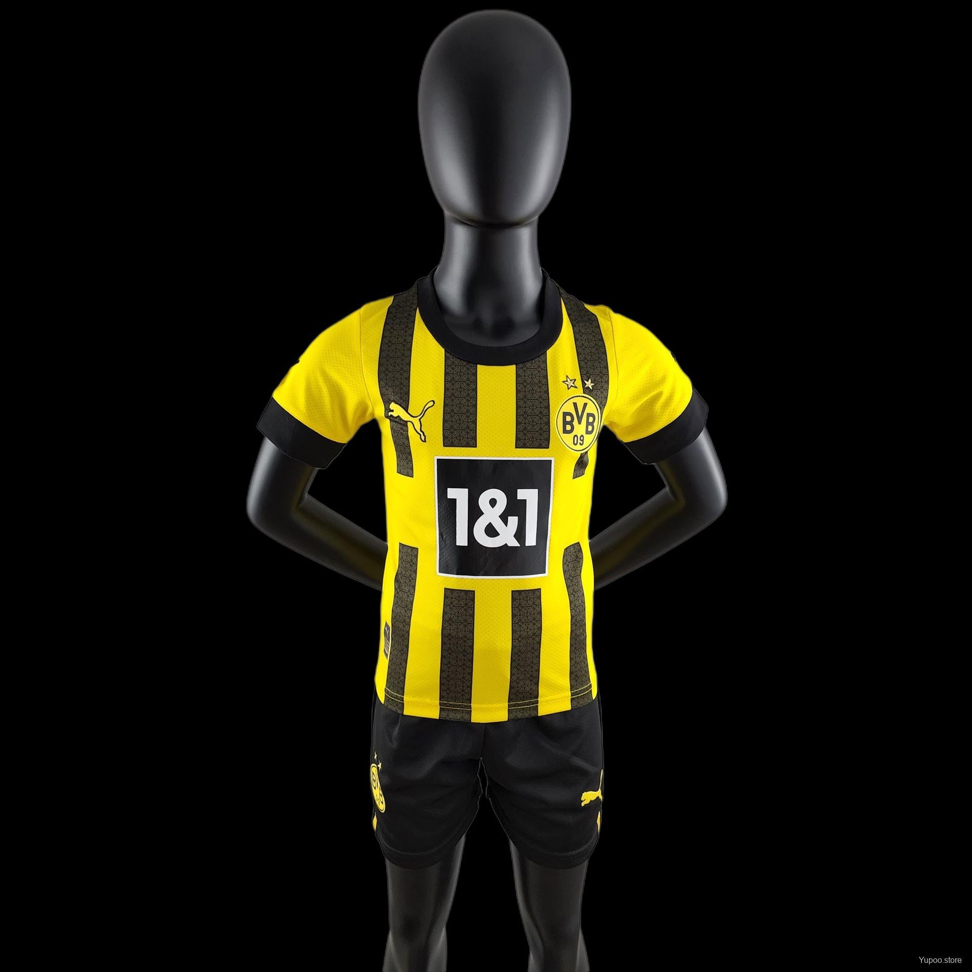 Maillot Domicile Enfant Borussia Dortmund 2016-2017 - Puma - N°9 MOR - Multicolore
