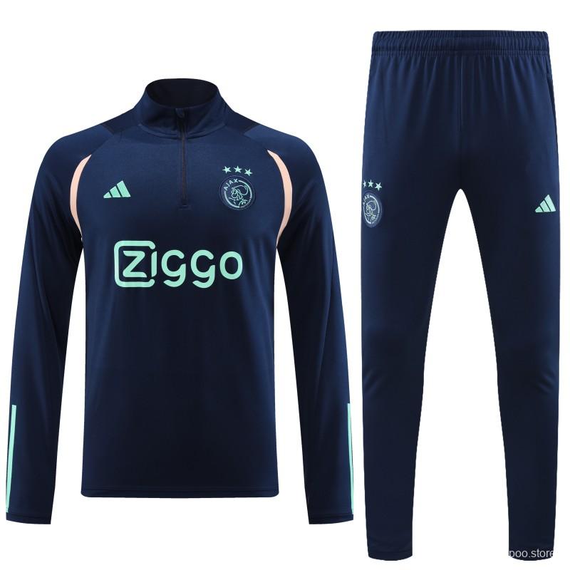 Survêtement Ajax Amsterdam bleu 2023/24