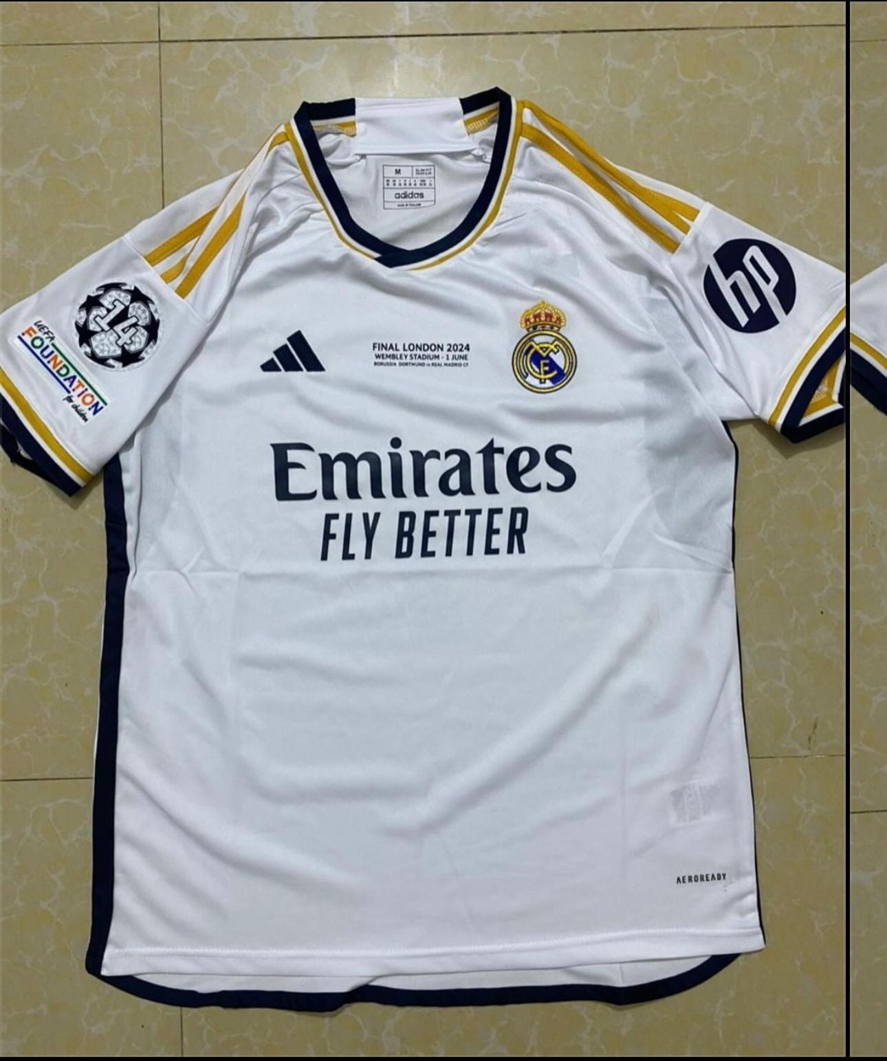 Maillot football Real Madrid domicile Finale London 2023/24