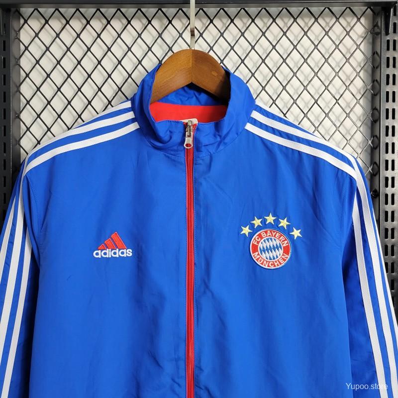 Veste coupe-vent réversible Bayern Munich  bleu/rouge 2023/24