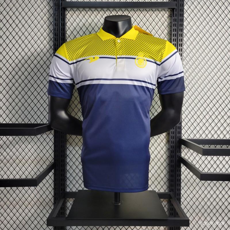 Polo Al Nassr bleu/jaune 2023/24