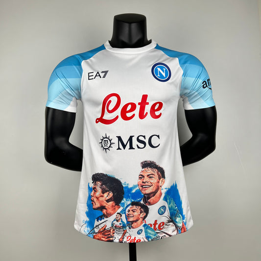 Maillot Naples/Napoli Spécial Blanc Player Version 2023/24