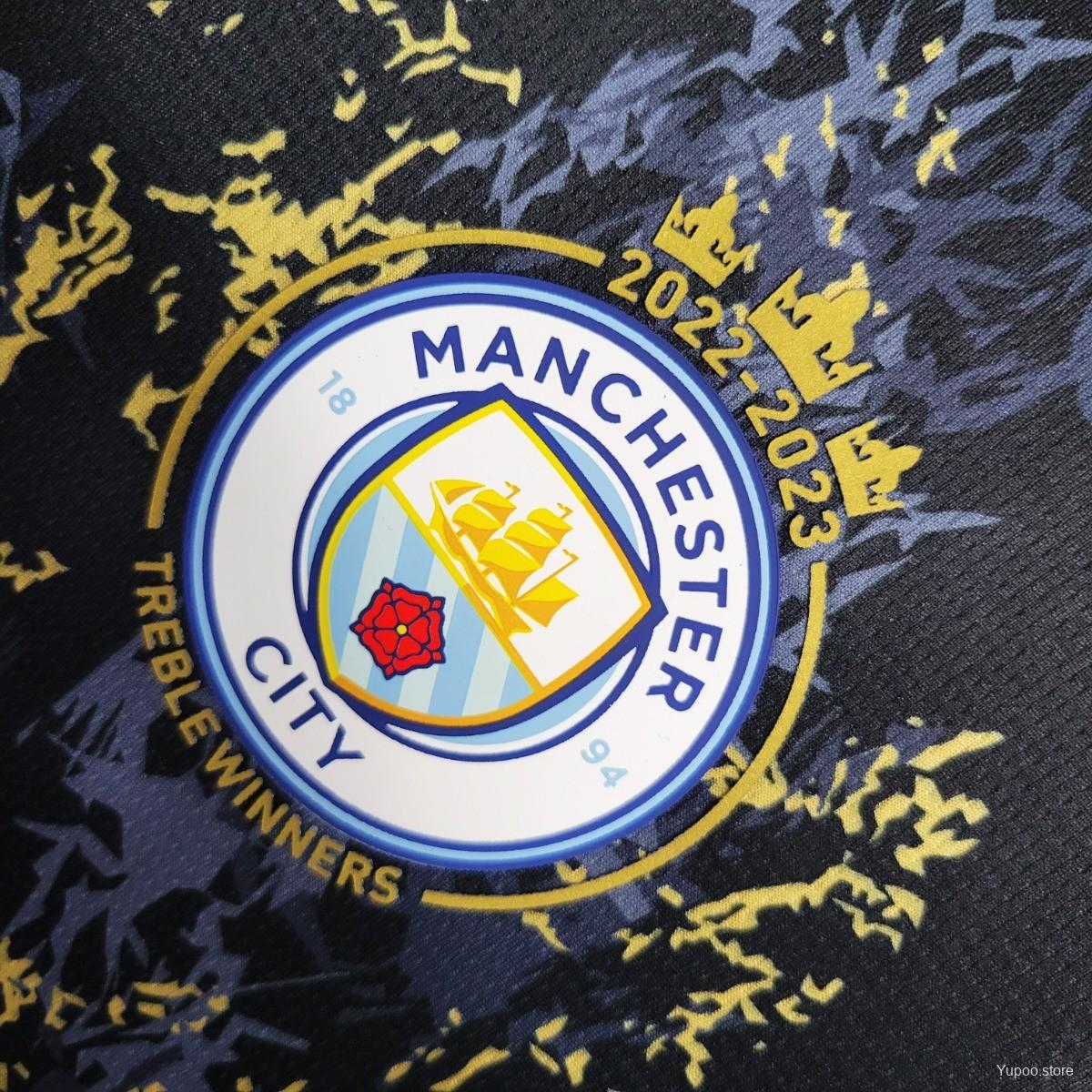 Maillot Manchester City Edition Black Gold 2023/24