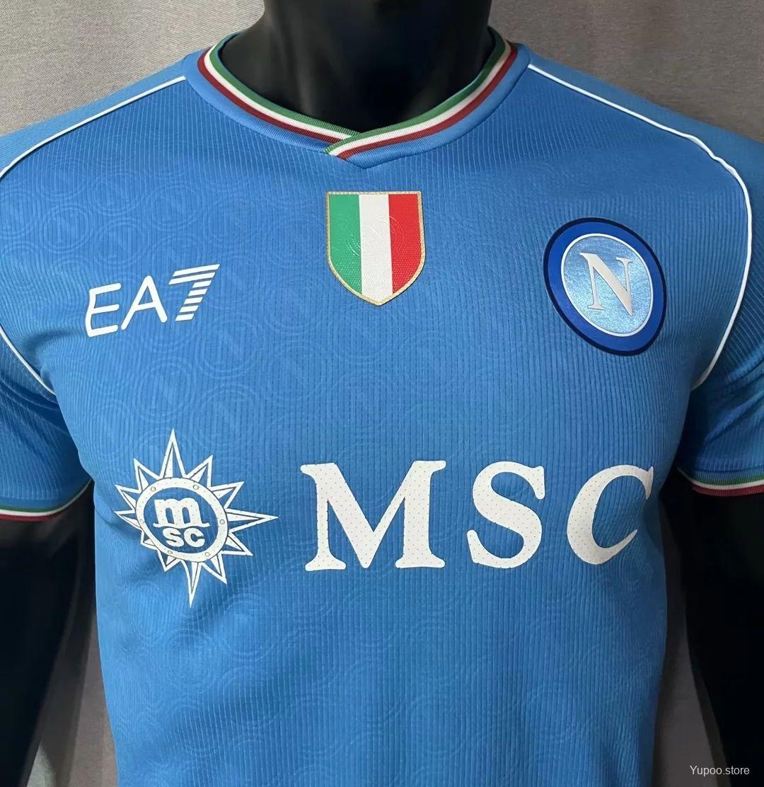 Maillot football Naples/Napoli domicile Version Player 2023/24