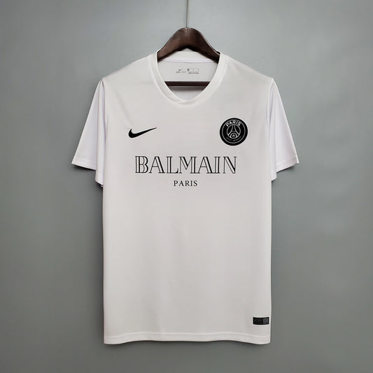 Maillot football PSG Paris Balmain blanc 2023/24