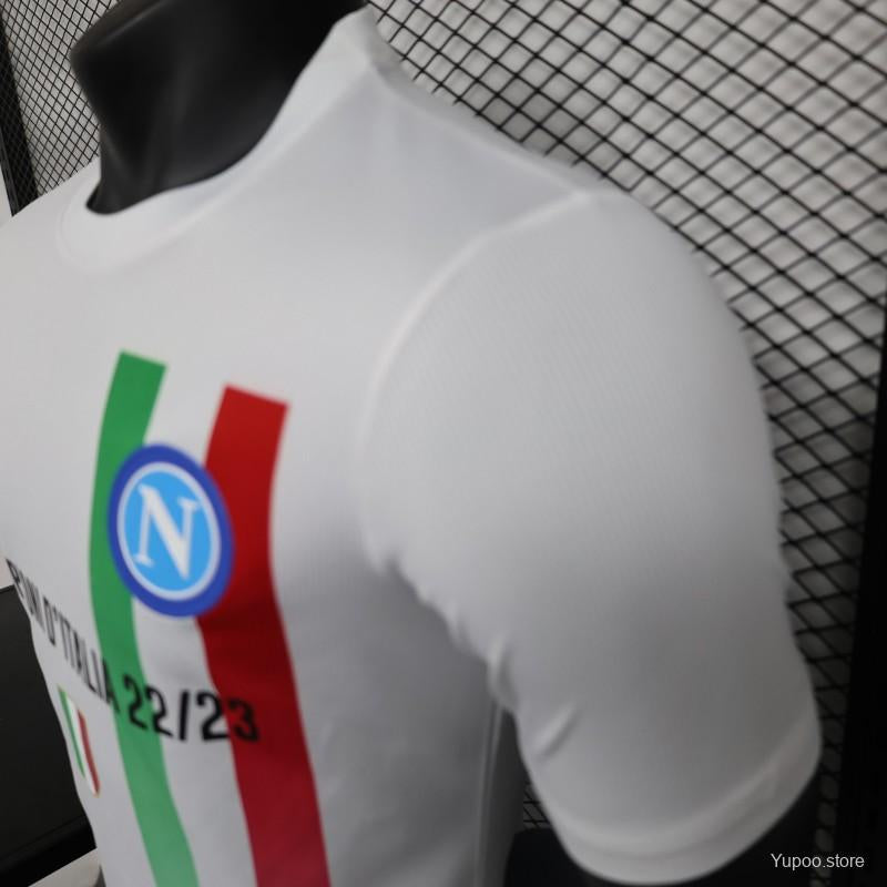 Maillot Naples/Napoli Blanc Player Version 2023/24