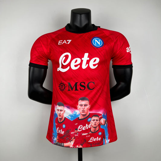 Maillot Naples/Napoli Spécial Rouge Player Version 2023/24