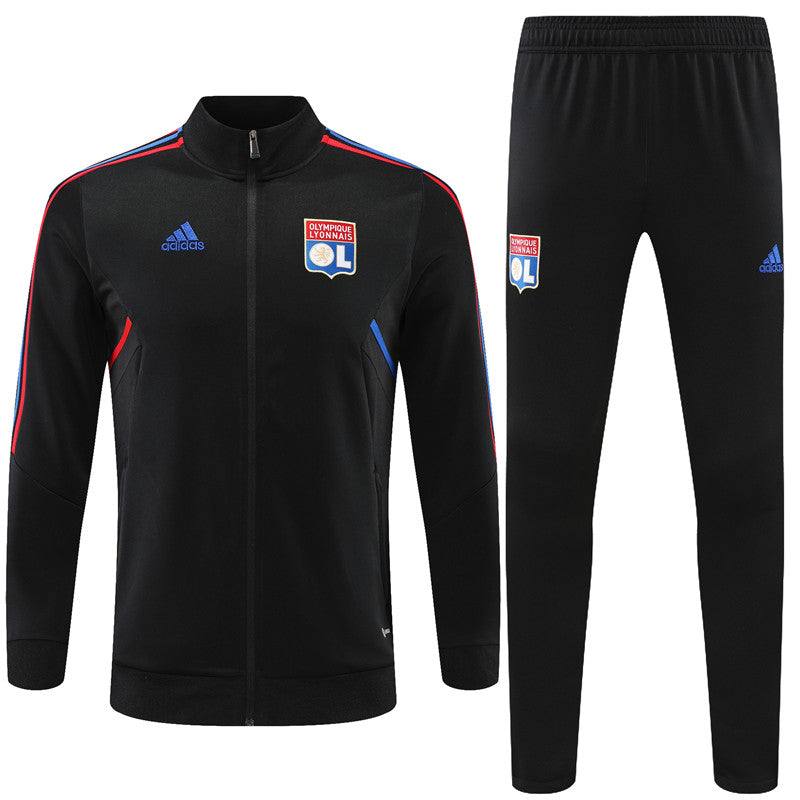 Survetement OL Lyon noir 2023 24 Play foot