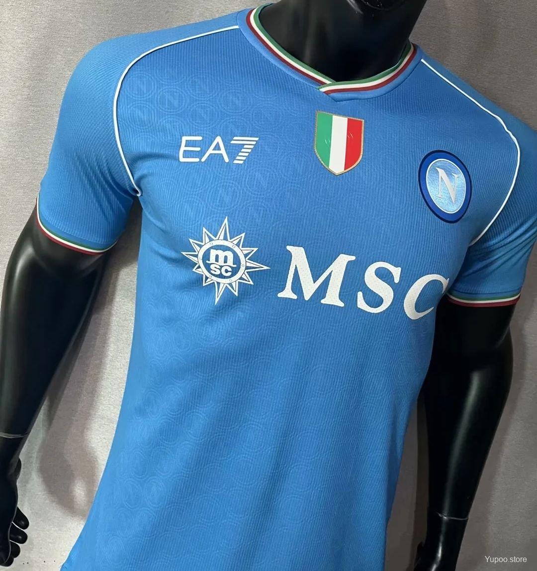 Maillot football Naples/Napoli domicile Version Player 2023/24