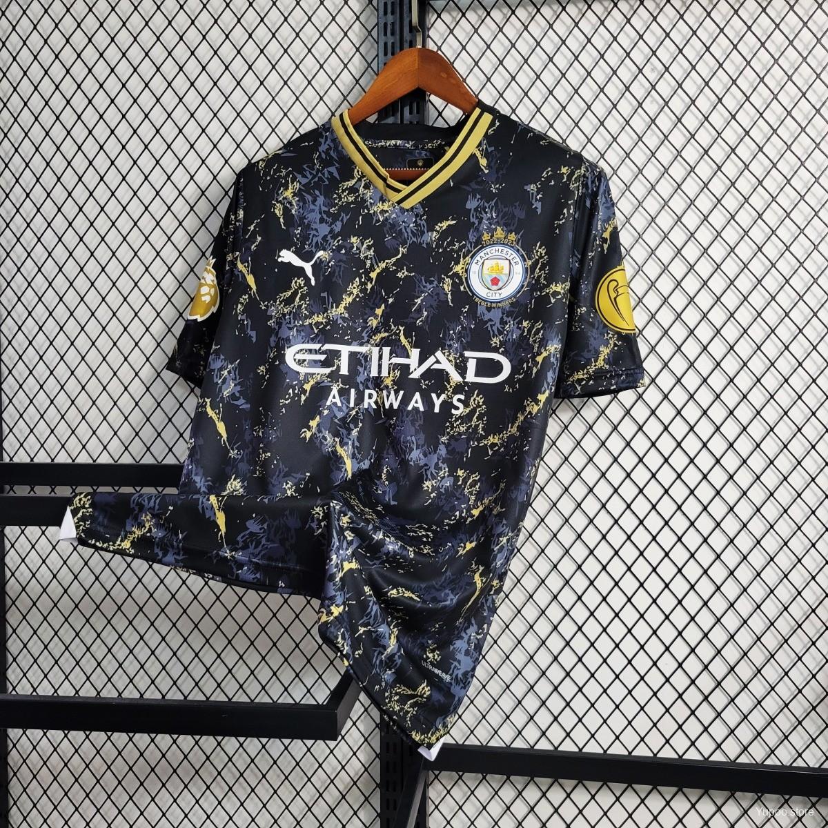 Maillot Manchester City Edition Black Gold 2023/24