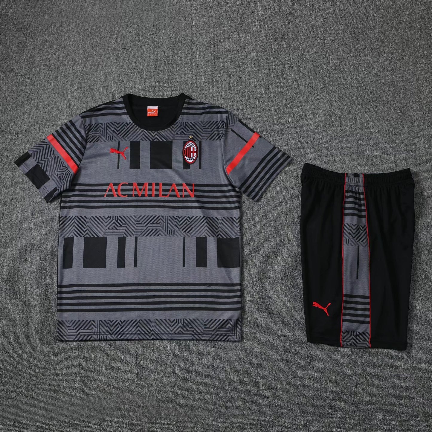 Kit Milan AC training gris/noir 2023/24