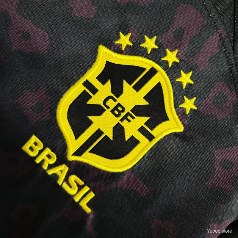 Maillot Brésil/Brazil Black Goal 2023/24