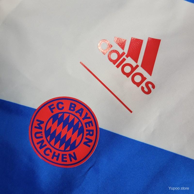 Veste coupe-vent réversible Bayern Munich  bleu/rouge 2023/24