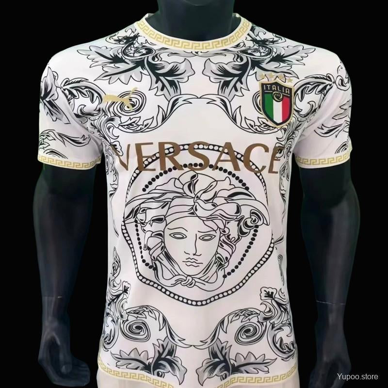 Maillot Italie/Italia Versace White Player Version 2023/24