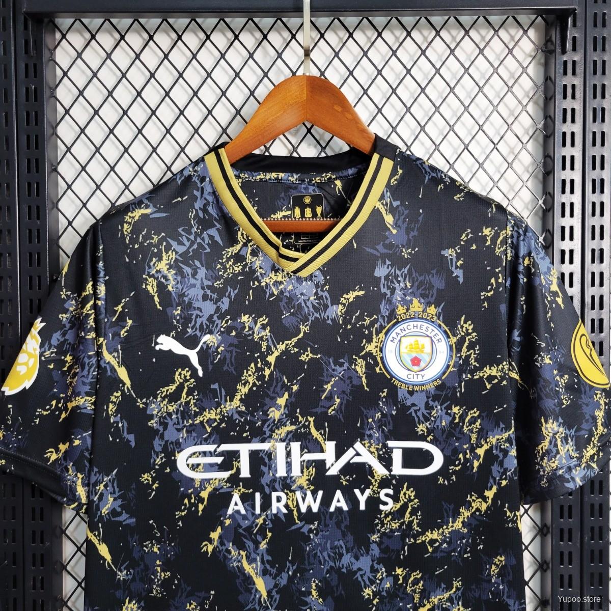 Maillot Manchester City Edition Black Gold 2023/24