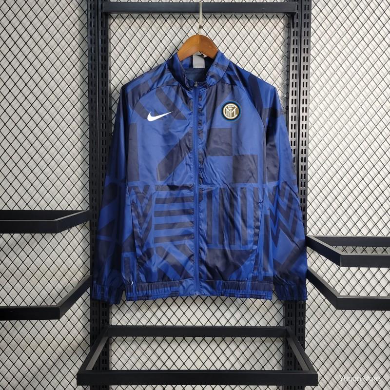 Veste tissée Nike Football Inter Milan AWF pour femme. Nike BE Veste tissée Nike Football Inter Milan AWF pour femme. Nike BE