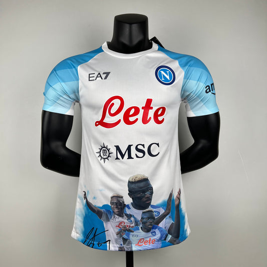 Maillot Naples/Napoli Spécial Blanc Player Version 2023/24