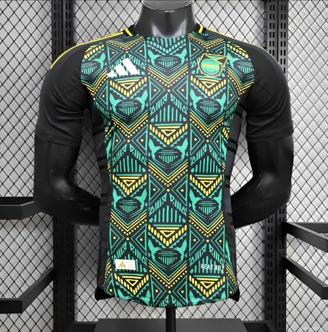 Maillot Jamaïque N°10 Vintage Uhlsport - Jaune - Taille XXL - Occasion