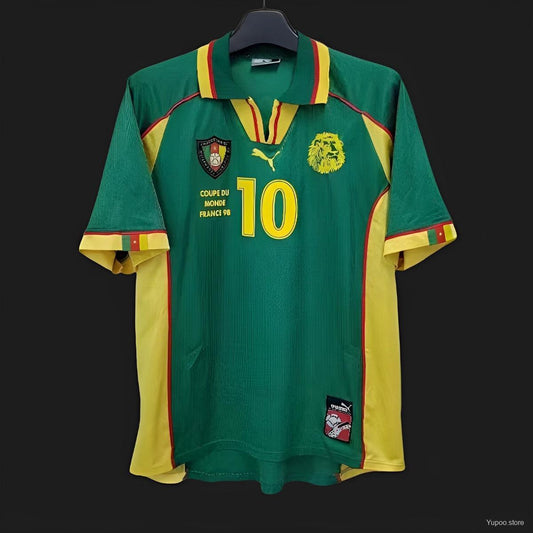 Maillot Cameroun/Cameroon Domicile Vert 1998