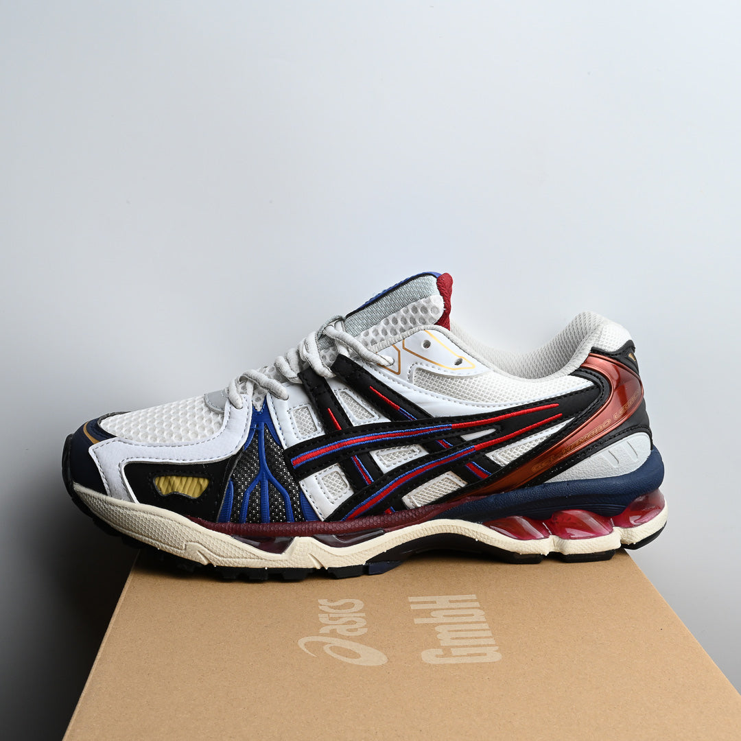 ASICS GEL KAYANO WHITE RED BLANCHE ROUGE