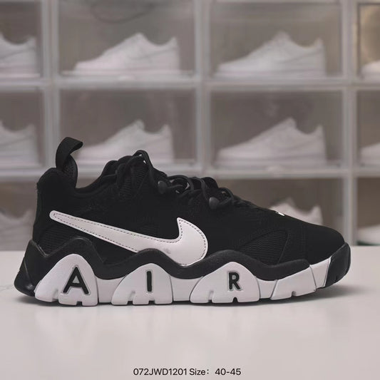 NIKE AIR BARRAGE LOW BLACK WHITE