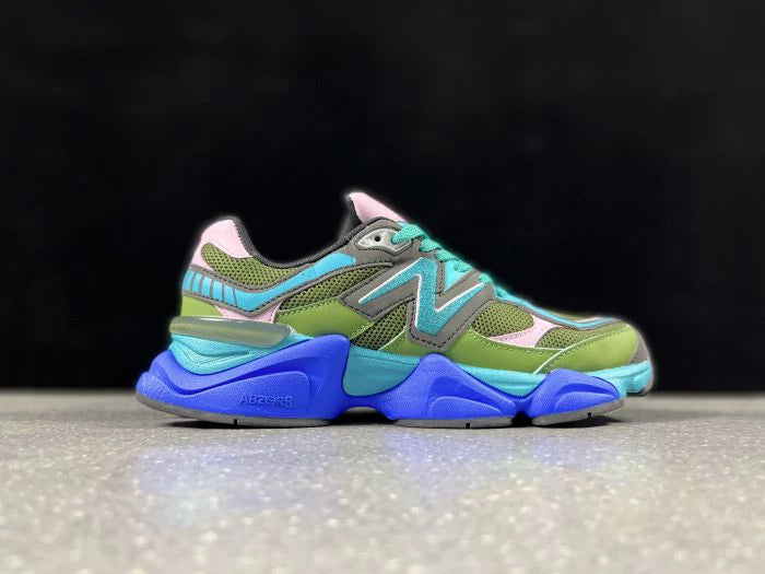 NEW BALANCE 9060 OLIVE TEAL PINK