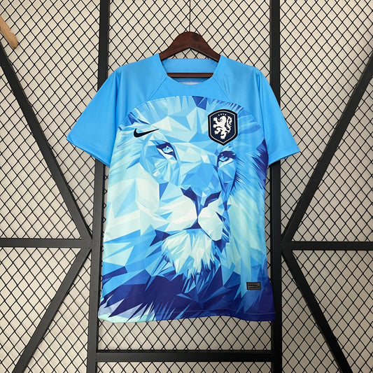 Maillot Pays-Bas Netherlands Spécial Bleu Lion