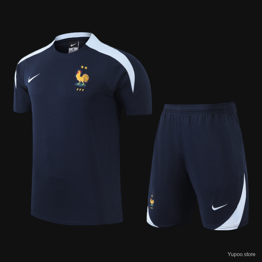 Kit ensemble football France bleu adulte/enfant 2024/25