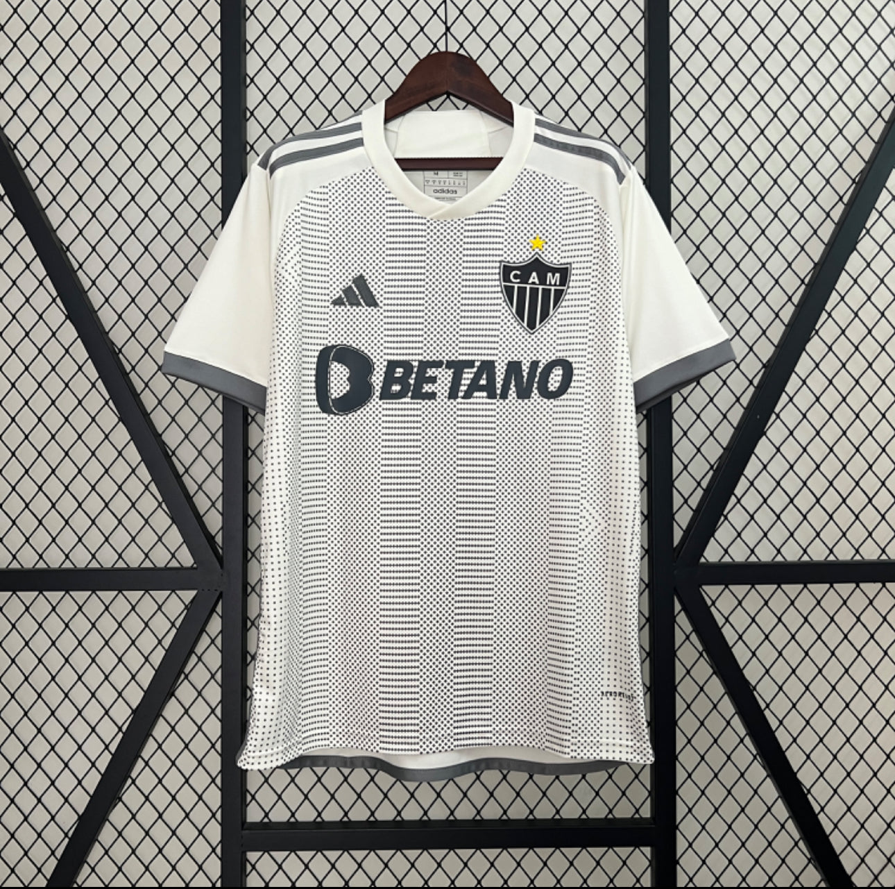 Maillot Porté Match Atletico Mineiro 1992 #4 – Blanc, Taille L, Penalty