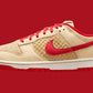 NIKE DUNK LOW ROUGE BEIGE RED