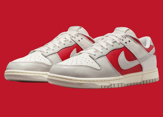 NIKE DUNK LOW RED GREY ROUGE GRIS