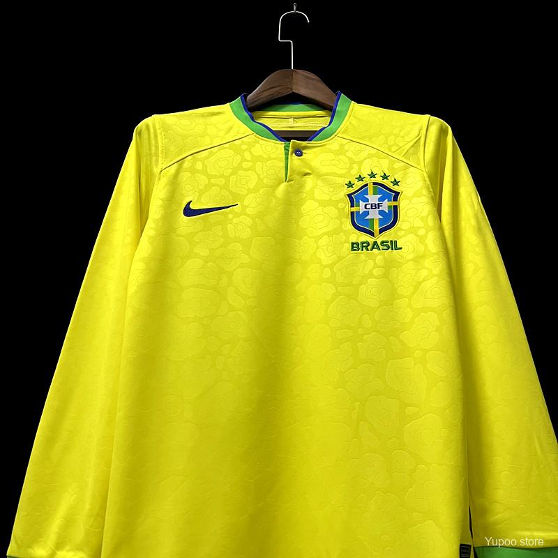 Maillot Bresil Brazil domicile World Cup LS 2022/23