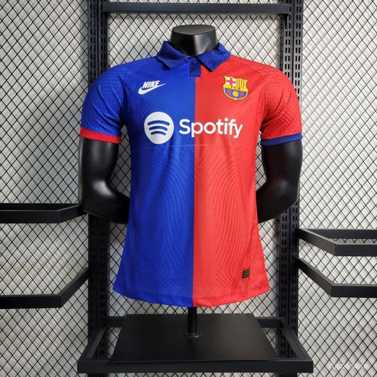 Maillot Barcelone/Barcelona Spécial Classic Red Blue Player Version 2023/24