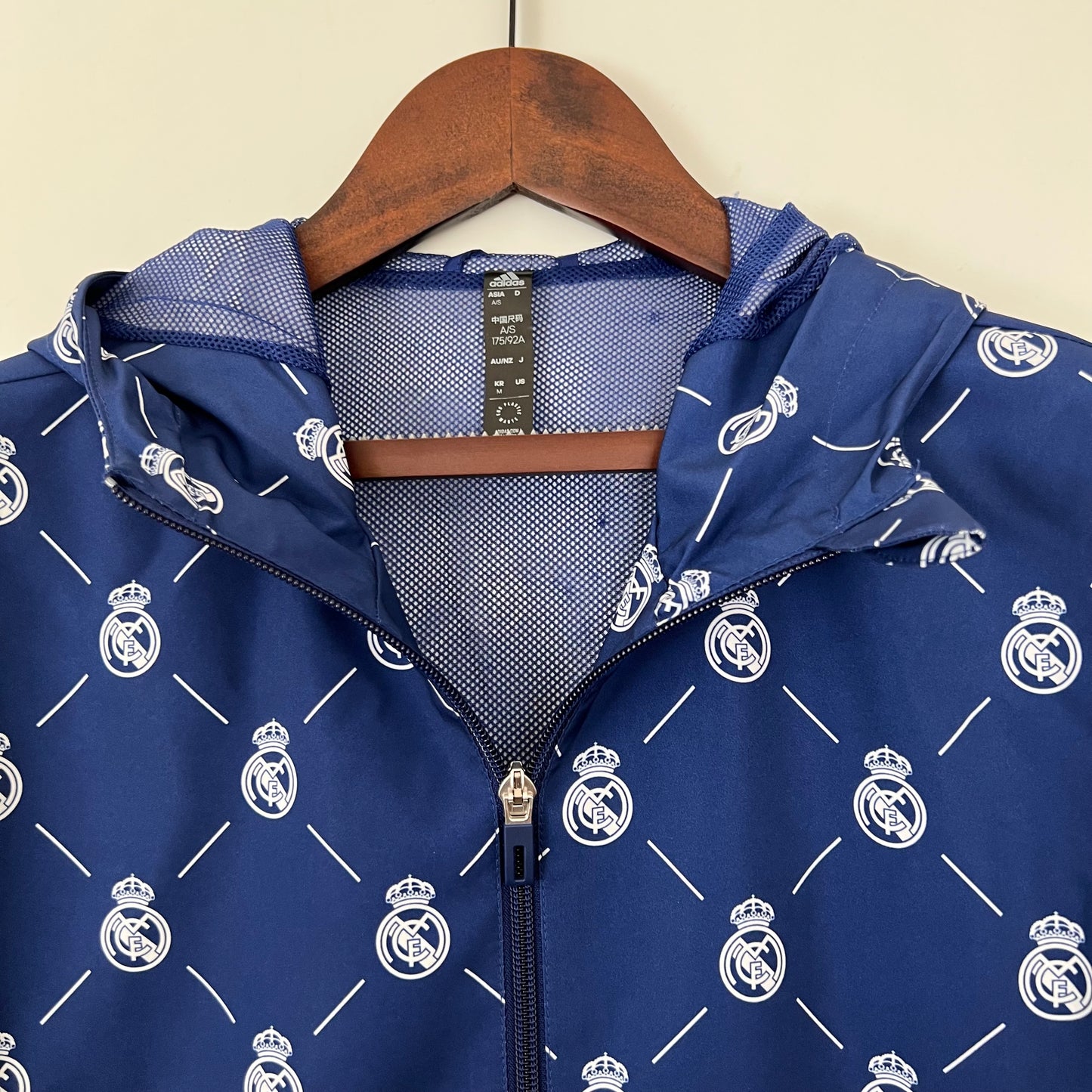 Veste coupe-vent Real Madrid bleu 2024/25