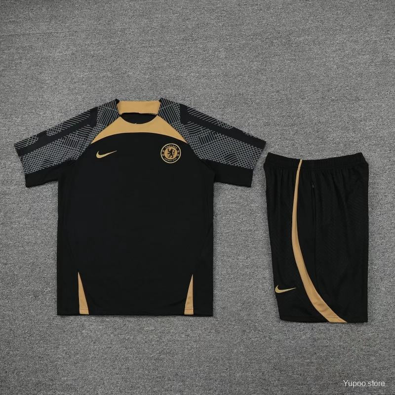 Kit Chelsea noir/or 2022/23