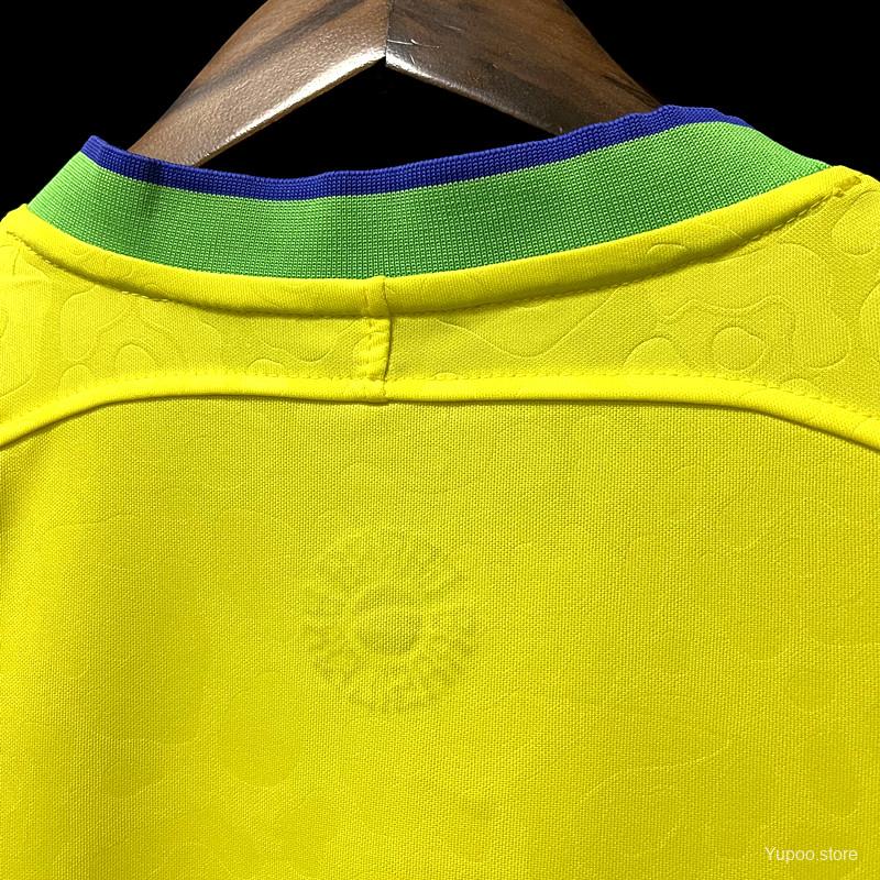 Maillot Bresil Brazil domicile World Cup LS 2022/23