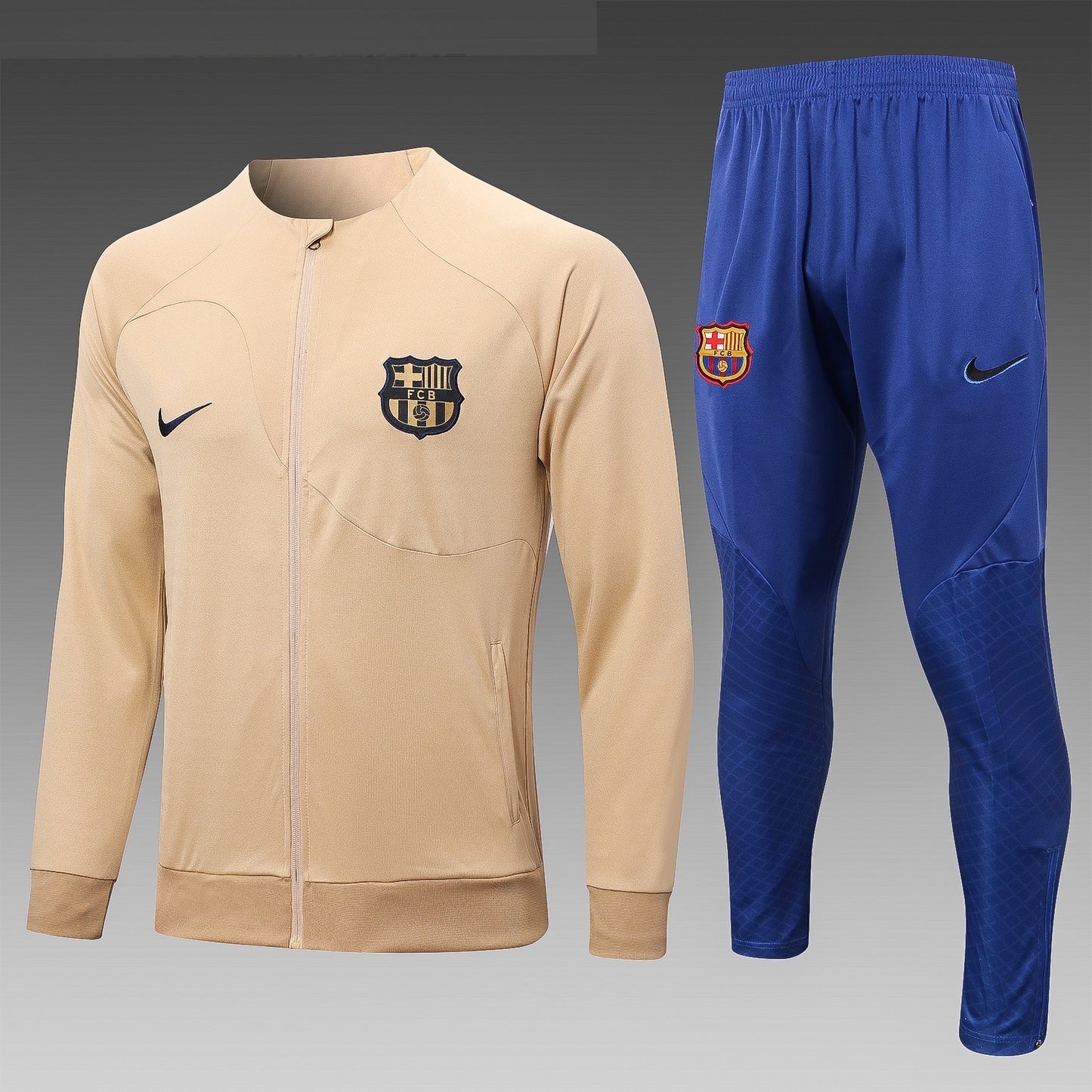 Survêtement FC Barcelone Barcelona beige/bleu 2022/23