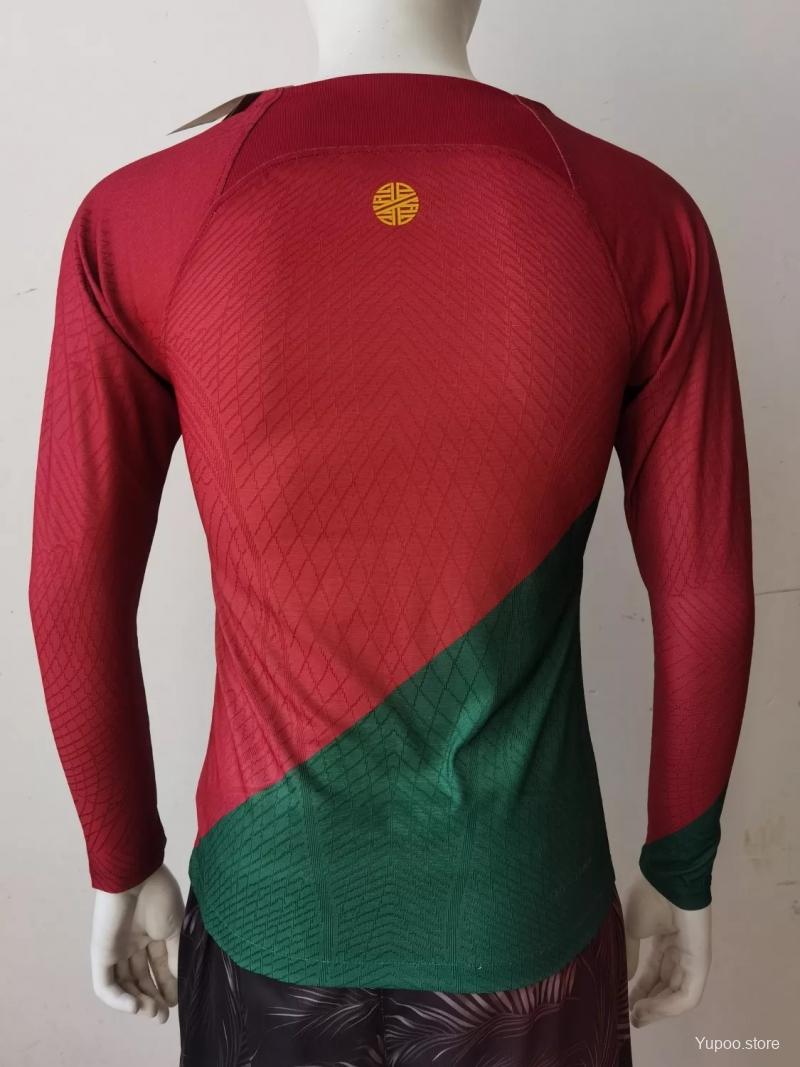 Maillot Portugal domicile World Cup Player Version LS 2022/23