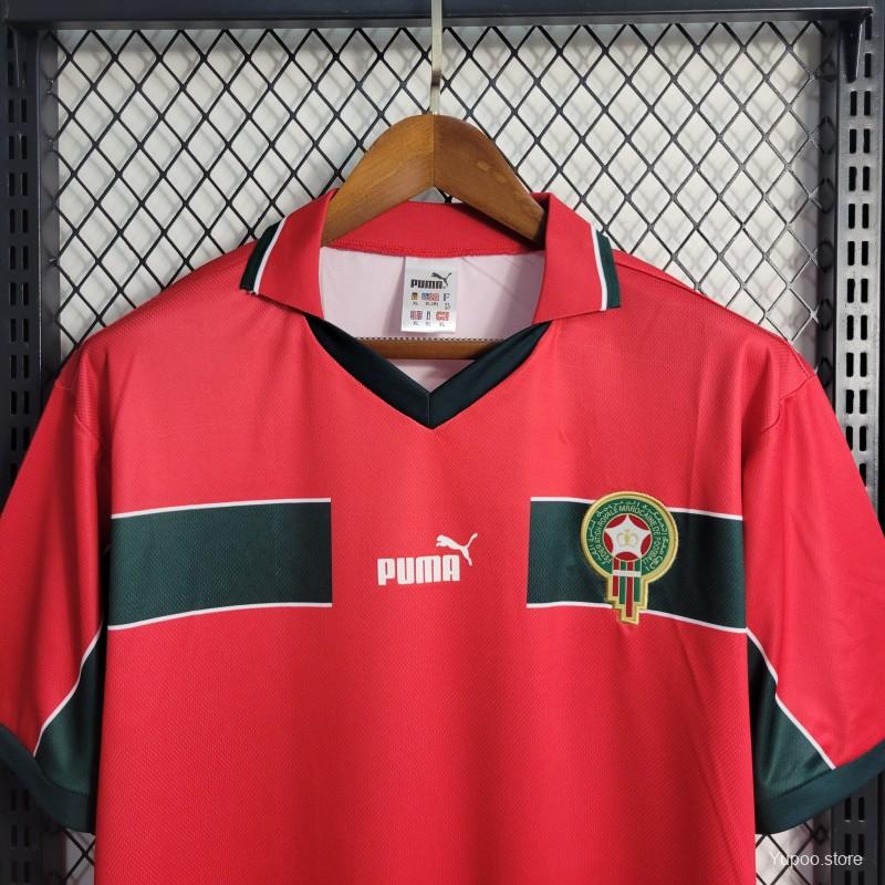 Maillot Retro Morocco Domicile 1998 Floqué Pas Cher
