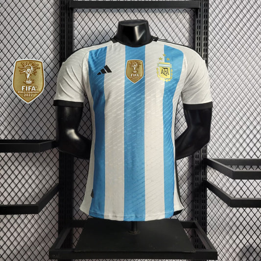 Maillot Argentine/Argentina domicile Player Version CHAMPION DU MONDE 2022