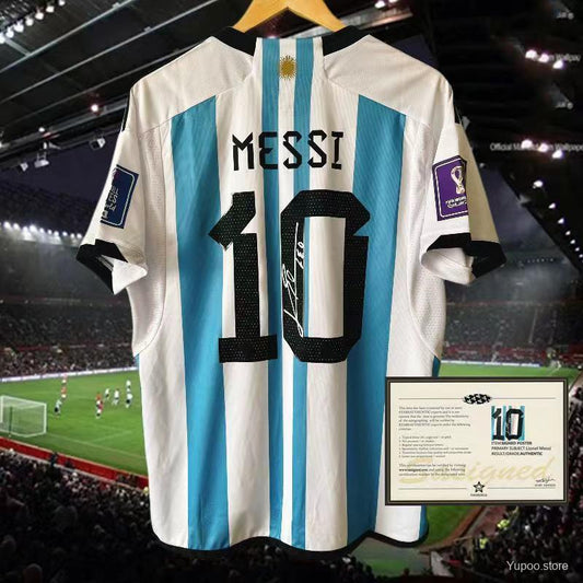 Maillot Argentine/Argentina domicile Signature 2022 MESSI #10