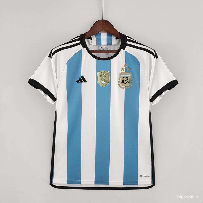 Ensemble Maillot Foot Argentine Enfant Messi Domicile 2016 Manche