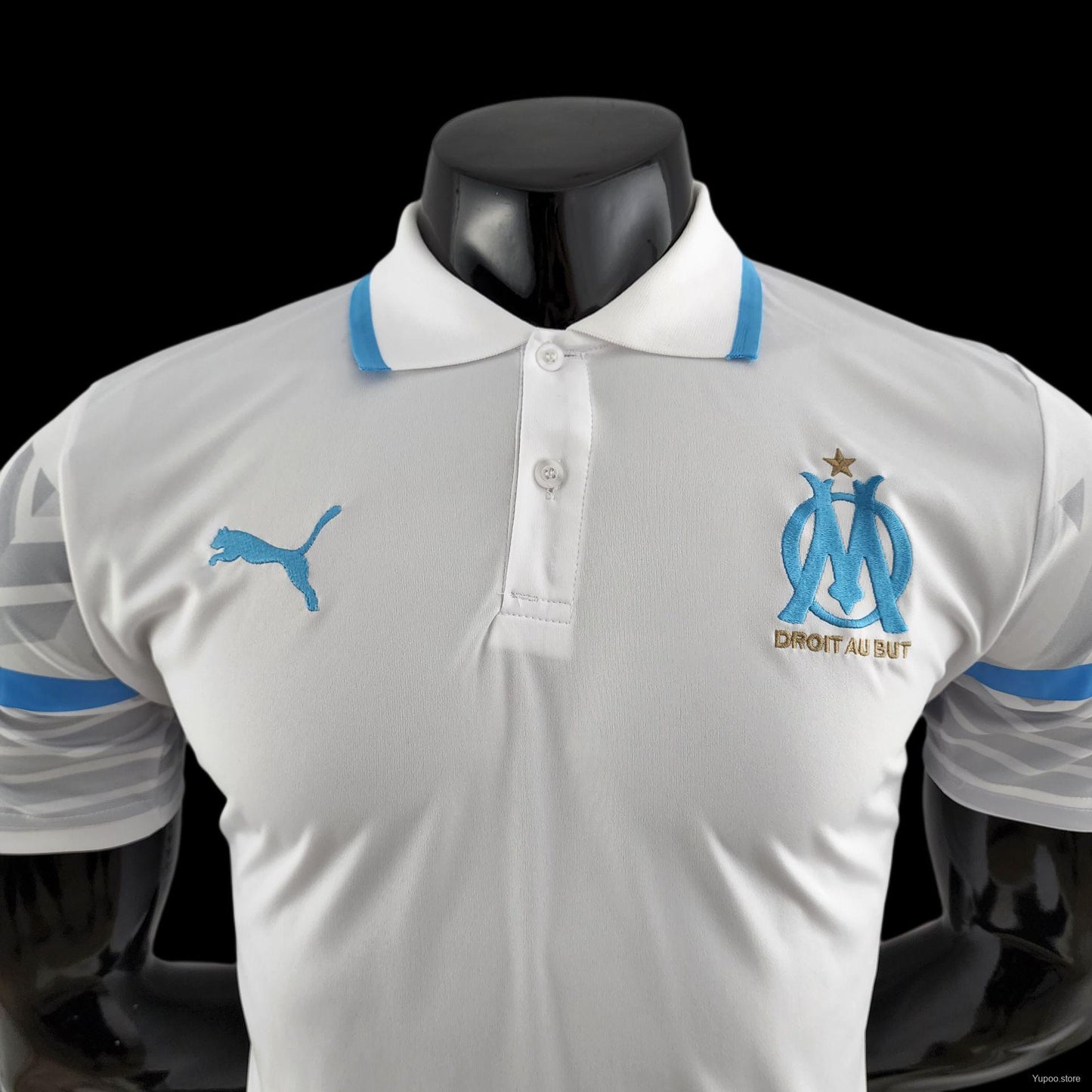 Polo OM/Marseille blanc 2022/23