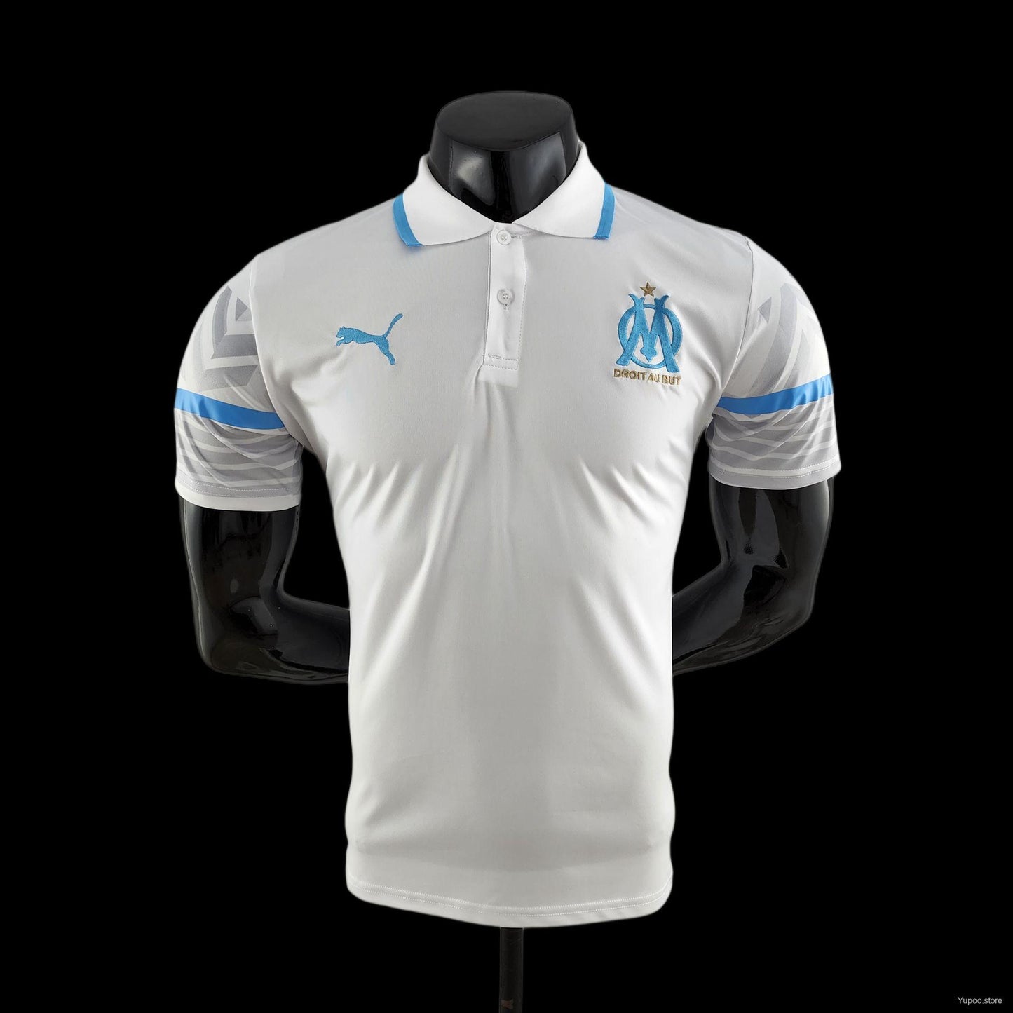 Polo OM/Marseille blanc 2022/23