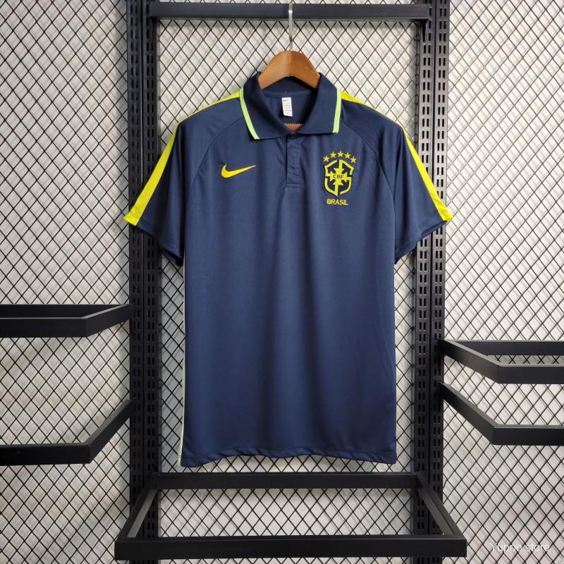 Polo Bresil/Brazil Bleu/Jaune 2023/24