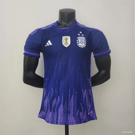 Maillot Argentine/Argentina exterieur Player Version CHAMPION DU MONDE 2022