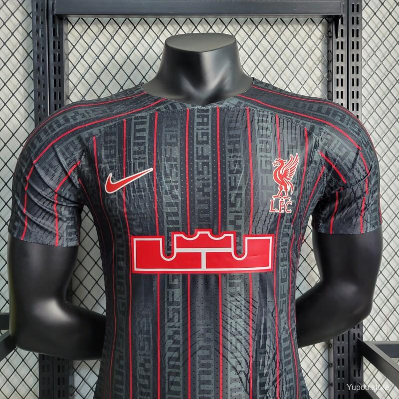 Maillot Liverpool Liverpool X Lebron Black Player Version 2023/24